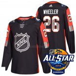 Camiseta Hockey 2018 All Star Winnipeg Jets Blake Wheeler Autentico Negro