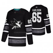 Camiseta Hockey 2019 All Star San Jose Sharks Erik Karlsson Negro2