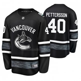 Camiseta Hockey 2019 All Star Vancouver Canucks Elias Pettersson Negro