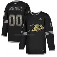 Camiseta Hockey Anaheim Ducks Personalizada Black Shadow Negro