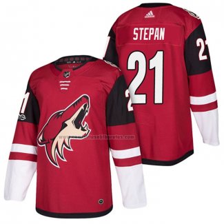 Camiseta Hockey Arizona Coyotes Derek Stepan Primera Autentico 2018 Rojo