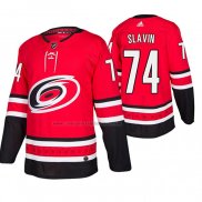 Camiseta Hockey Carolina Hurricanes Jaccob Slavin Primera Autentico Rojo