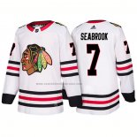 Camiseta Hockey Chicago Blackhawks Brent Seabrook Segunda 2018 Blanco