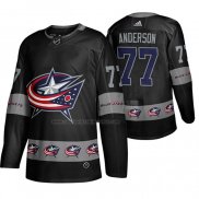 Camiseta Hockey Columbus Blue Jackets Josh Anderson Breakaway Negro