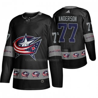 Camiseta Hockey Columbus Blue Jackets Josh Anderson Breakaway Negro