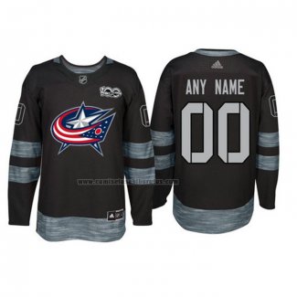 Camiseta Hockey Columbus Blue Jackets Personalizada Negro