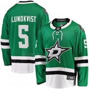 Camiseta Hockey Dallas Stars Nils Lundkvist Primera Premier Breakaway Verde