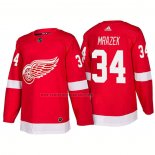 Camiseta Hockey Detroit Red Wings Petr Mrazek New Outfitted 2018 Rojo