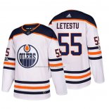 Camiseta Hockey Edmonton Oilers Mark Letestu 2018 Blanco