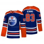 Camiseta Hockey Edmonton Oilers Matt Benning Alterno Autentico Azul