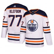 Camiseta Hockey Edmonton Oilers Oscar Klefbom Segunda Blanco