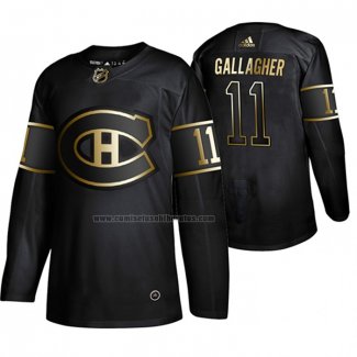 Camiseta Hockey Golden Edition Montreal Canadiens Brendan Gallagher Autentico Negro