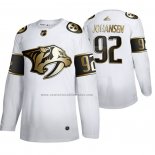 Camiseta Hockey Golden Edition Nashville Predators Ryan Johansen Limited Blanco