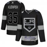 Camiseta Hockey Los Angeles Kings Kuemper City Joint Name Stitched Negro