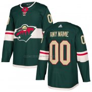 Camiseta Hockey Minnesota Wild Personalizada Primera Verde