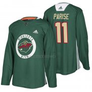 Camiseta Hockey Minnesota Wild Zach Parise New Season Practice Verde