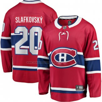 Camiseta Hockey Montreal Canadiens Juraj Slafkovsky Primera Premier Breakaway Rojo