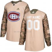 Camiseta Hockey Montreal Canadiens Personalizada Autentico 2017 Veterans Day Camuflaje