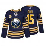 Camiseta Hockey Mujer Buffalo Sabres Jack Eichel Autentico Jugador Azul