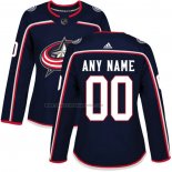 Camiseta Hockey Mujer Columbus Blue Jackets Personalizada Azul