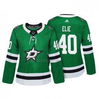 Camiseta Hockey Mujer Dallas Stars Remi Elie Autentico Jugador Verde