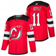 Camiseta Hockey New Jersey Devils Brian Boyle Autentico Primera 2018 Rojo