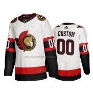 Camiseta Hockey Ottawa Senators Personalizada Segunda 2020-21 Blanco