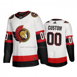 Camiseta Hockey Ottawa Senators Personalizada Segunda 2020-21 Blanco