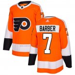 Camiseta Hockey Philadelphia Flyers Bill Barber Primera Autentico Naranja