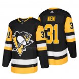 Camiseta Hockey Pittsburgh Penguins Antti Niemi Autentico Primera 2018 Negro