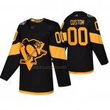 Camiseta Hockey Pittsburgh Penguins Personalizada Autentico 2019 Stadium Series Negro