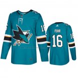 Camiseta Hockey San Jose Sharks Eric Fehr Primera Verde