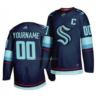 Camiseta Hockey Seattle Kraken Personalizada Primary Autentico Azul