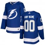 Camiseta Hockey Tampa Bay Lightning Personalizada Primera Azul