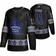 Camiseta Hockey Toronto Maple Leafs Zach Hyman Breakaway Negro