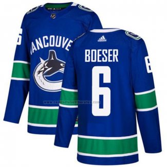 Camiseta Hockey Vancouver Canucks Brock Boeser Primera Autentico Azul