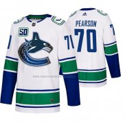 Camiseta Hockey Vancouver Canucks Tanner Pearson 2019-20 Segunda Autentico Blanco