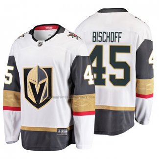 Camiseta Hockey Vegas Golden Knights Jake Bischoff 2019 Segunda Breakaway Blanco