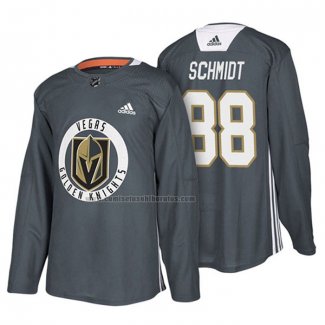 Camiseta Hockey Vegas Golden Knights Nate Schmidt New Season Practice Gris