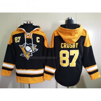 Sudaderas con Capucha Pittsburgh Penguins Sidney Crosby Negro