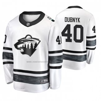 Camiseta Hockey 2019 All Star Minnesota Wild Devan Dubnyk Blanco