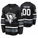 Camiseta Hockey 2019 All Star Pittsburgh Penguins Personalizada Negro