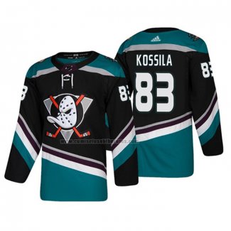 Camiseta Hockey Anaheim Ducks Kalle Kossila Alterno 25th Aniversario Autentico Negro