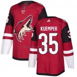 Camiseta Hockey Arizona Coyotes Darcy Kuemper Primera Autentico Rojo