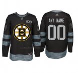 Camiseta Hockey Boston Bruins Personalizada Segunda Negro