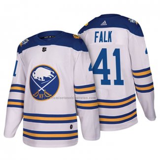 Camiseta Hockey Buffalo Sabres Justin Falk Autentico 2018 Winter Classic Blanco