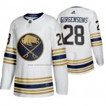 Camiseta Hockey Buffalo Sabres Zemgus Girgensons Tercera Blanco