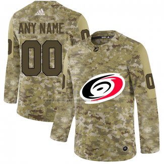 Camiseta Hockey Carolina Hurricanes Personalizada 2019 Camuflaje