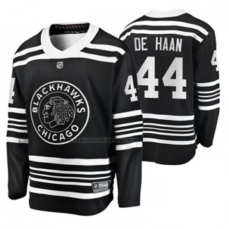 Camiseta Hockey Chicago Blackhawks Calvin De Haan Premier Alterno Negro