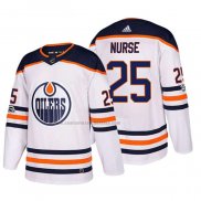 Camiseta Hockey Edmonton Oilers Darnell Nurse 2018 Blanco